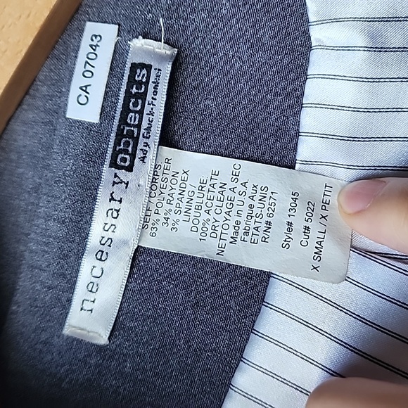 Vintage Necessary Objects Open Relaxed Boyfriend Blazer - Picture 4 of 7